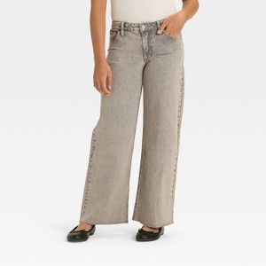 Girls' Mid-Rise Loose Slouchy Wide Leg Jeans - art class™ - 1 of 3