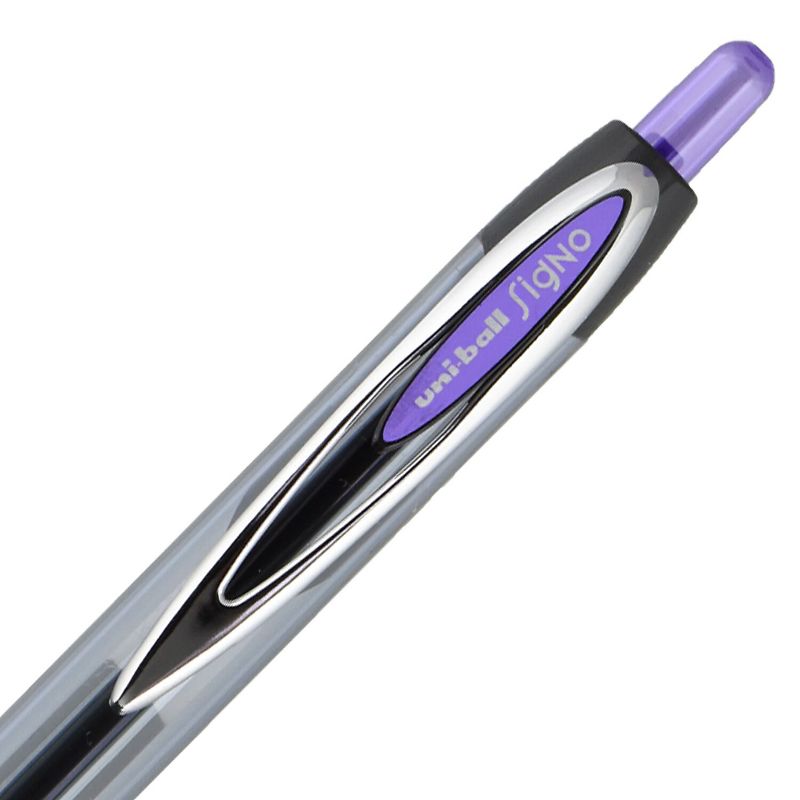 uni-ball uniball 207 Retractable Gel Pens Medium Point 0.7mm Purple Ink Dozen (70221), 5 of 9