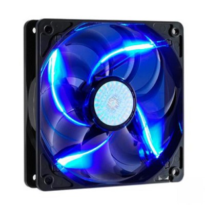 Cooler Master SickleFlow 120 - Sleeve Bearing 120mm Blue LED Silent Fan for Computer Cases, CPU Coolers, and Radiators