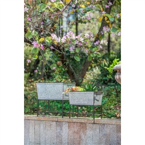 SKRAN Collection of Decorative Planters, Planter Set - Versatile Cement and Metal Planters for Indoor and Outdoor Use - 1 of 4