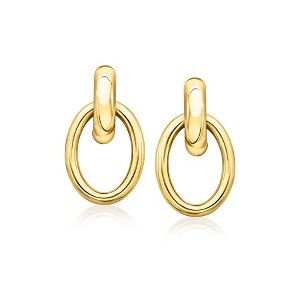 Ross-Simons Italian 10kt Yellow Gold Doorknocker Earrings - 1 of 4