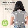 KeaBabies D-Lite Baby Wrap Carrier, Adjustable Baby Carrier, Baby Sling, Newborn, Infant, Toddler 7-44lbs - 2 of 4