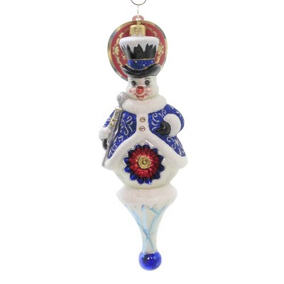 Christopher Radko 8.5" Holiday Reflection Ornament Snowman Reflector  -  Tree Ornaments