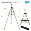 Unique Bargains Adjustable Metal Painting Easel Stand with Portable Bag Paintbrush Tray - 2 of 4