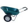 Vynxaria Dual-Wheel Home Garden Utility Wheelbarrow Cart, Built-in Stand, 300lbs Capacity, Green - 3 of 4