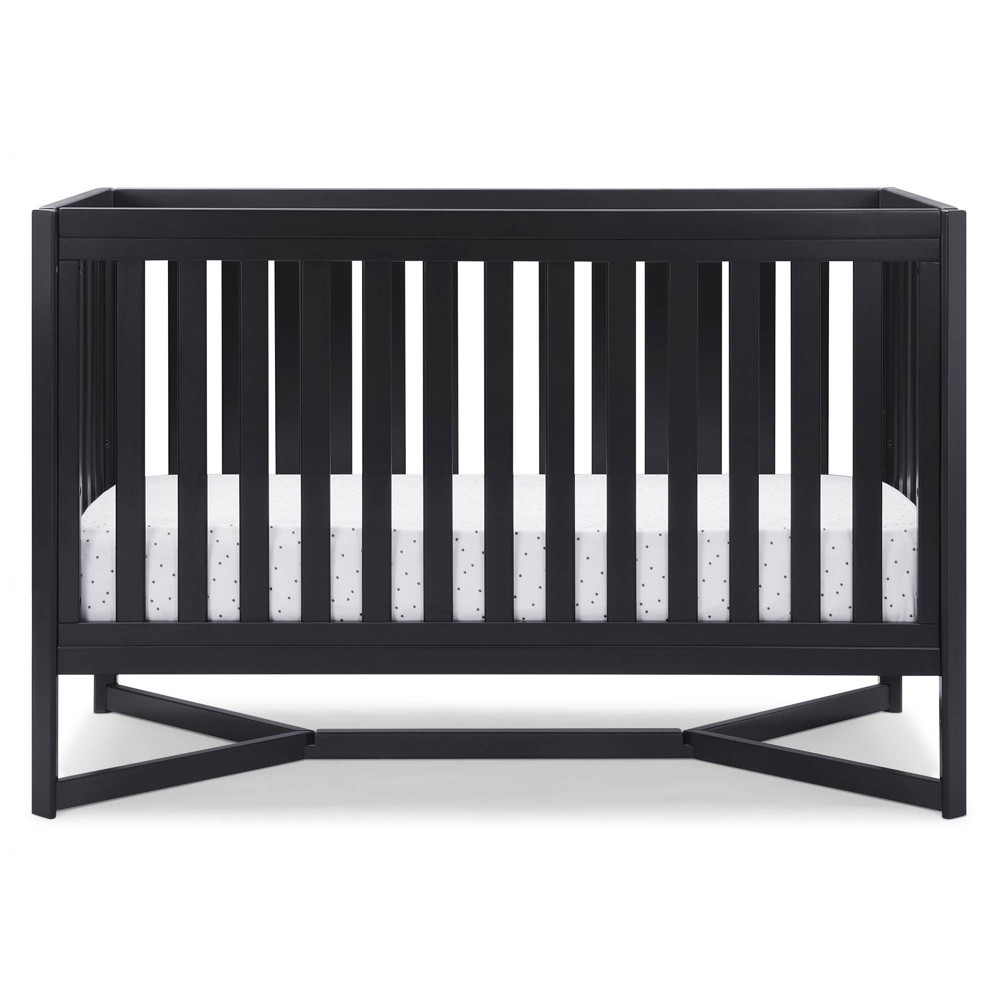 Photos - Cot Delta Children Tribeca 4-in-1 Baby Convertible Crib - Midnight Gray