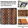 Dolonm 12"x12" Patio Deck Tiles, DIY Module Interlocking Decking Tiles Floor Tile,Easy and Quick Installation Court Tiles - 4 of 4