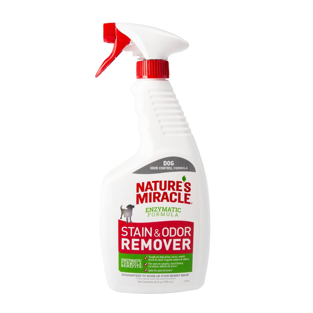 UPC 018065051042 product image for Nature's Miracle Spray Pet Stain and Odor Remover Enzymatic Formula 24 Oz | upcitemdb.com