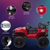 24V 2 Seaters Kids Ride Truck with Remote Control, 180W Motor 7Ah Battery 20" Seat Electric Ride on CarToy for 3+, Shovel, Led Light, Music - 3 of 4