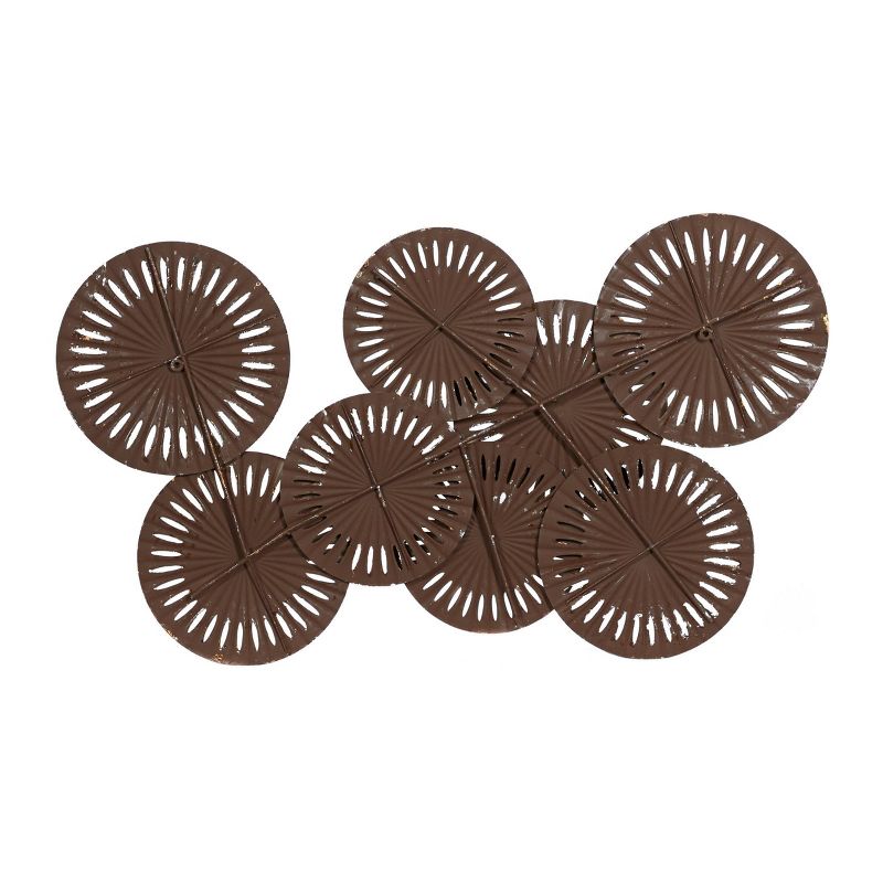 Rustic Metal Abstract Wall Decor Beige - Olivia &#38; May, 4 of 7
