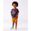 Deux par Deux Boy Organic Cotton Tee Dark Gray and Multicolored Vespa - 3 of 4
