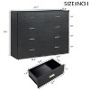 Okak Modern 8/9-Drawer Dresser with Gold Handles, Wide Bedroom Storage Chest for Living Room - 3 of 4