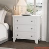 Bedroom 3 Drawer Dresser, Wooden Storage Chest of Drawers w/ Exquisite Metal Handles, Small Storage Cabinet, Modern Design Dresser - 3 of 4