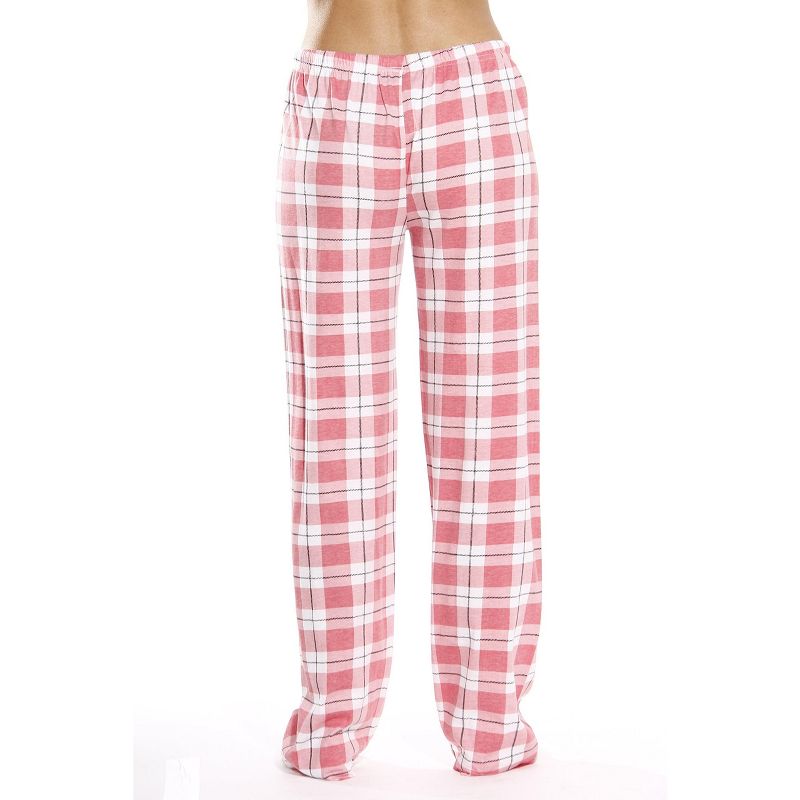 Just Love Womens Plaid Knit Jersey Pajama Pants - 100% Cotton PJs, 2 of 3