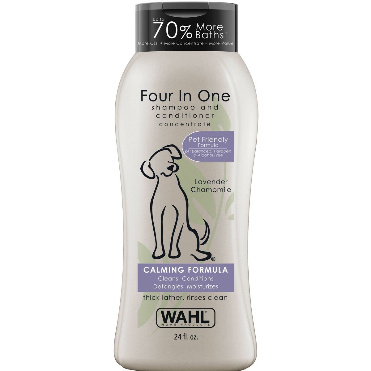 Wahl Four-In-One Fresh Scented Calming Formula Dog Shampoo and Conditioner - 24 fl oz