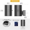 BRINJOY Plug-in Night Light 2-Pack - Dimmable Wall Sconce with Dusk-to-Dawn Sensor, Adjustable 0-100LM Soft White 3000K for Hallway Bedroom Stairs - 4 of 4