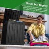 SEVOBAL Deck Boxes, 28 Gal Outdoor Storage Deck Box, Small Patio Storage Bin for Garden Tools, Black, 18.11"*16.93"*23.03" - 4 of 4