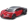 Bugatti Chiron Sport "16" Red and Black 1/18 Diecast Model Car by Bburago - 2 of 3