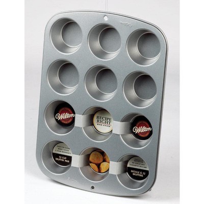 Wilton 4.3 in. W X 15.4 in. L Muffin Pan Silver
