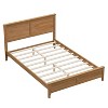 Sapphtopaz Bed Frame with Headboard Wood Platform Bed Mattress Foundation with Slat Support, No Box Spring Needed, Easy Assembly - 2 of 4