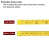 Unique Bargains Flexible Durable Fiber Double Scale Measuring Rulers 3 Pcs - 4 of 4