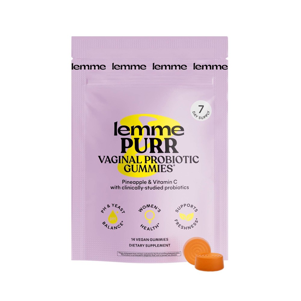 Photos - Vitamins & Minerals Lemme Purr Vegan Vaginal Probiotic Gummies - 14ct 