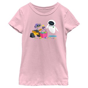 Girl's Wall-E Easter Basket Fun T-Shirt - 1 of 4