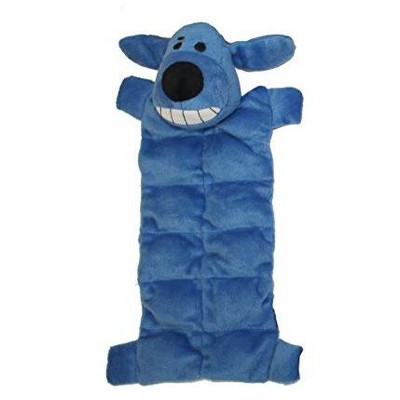 Multipet 66148 Loofa Squeaker Mat Dog Toy, 12", Blue