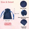 Unique Bargains Satin Drawstring Party Favor Bags Gift Bags for Birthday Candy - 2 of 4