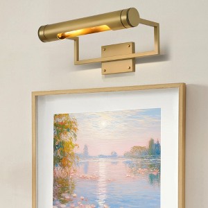 CityFurn 18'' Modern Brass Wall Sconce Rotatable Picture Light - 1 of 4