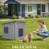 CAVINAS  Dual Entry Outdoor Pet House  for Cats,Sloping Rainproof Roof with Drainage Hole & Simple Assembly,Blue - 2 of 4