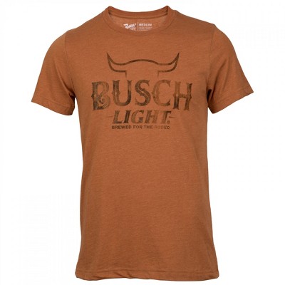Adult Busch Light Rodeo Cattle Horns T-Shirt