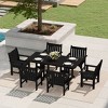 WestinTrends Malibu 7-Piece HDPE Outdoor Dining Patio Table and Chairs Set - 2 of 4