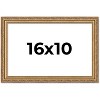 PosterPalooza | 16x10 Wood Antique Frame with UV Acrylic, 4 Finishes: Bronze, Gold, Silver, and Black - 2 of 4
