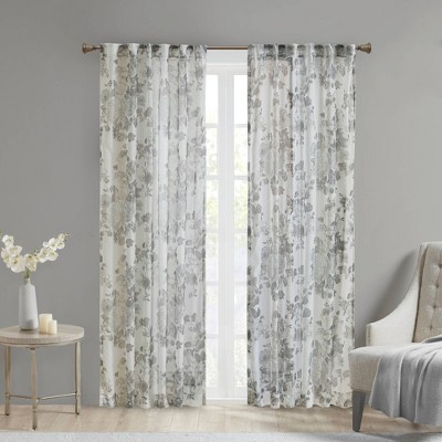 dkny botanical floral curtains