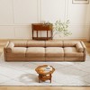 Oversized 142.5" Chenille Modular 4-seater Sectional Sofa with Cylindrical Cushios and Storage Seat, 4-Piece Free combination Sofa - 3 of 4