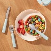 Kids' 3pc Stainless Steel Flatware Set Green - Pillowfort™:  Toddler Utensils, Dishwasher-Safe - 2 of 3