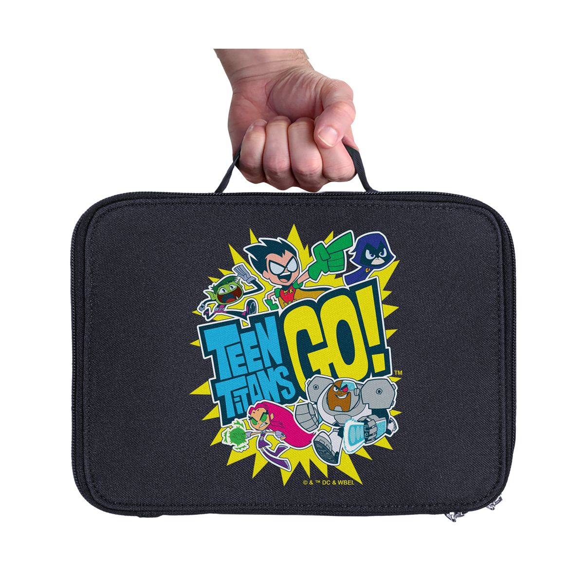 Teen Titans Go Logo And Characters Burst Insulated Soft Sided Lunch Box - thumbnail 9