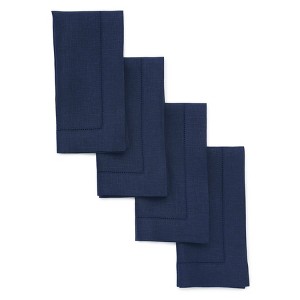 Solino Home Linen Classic Hemstitch Dinner Napkins - 1 of 4