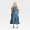 Women's Racerback Denim Midi A-Line Dress - Future Collective - 2 of 3