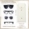 Unique Bargains PU Leather Portable Nail Buckle Soft Eyeglass Cases 2 Pcs - 2 of 4