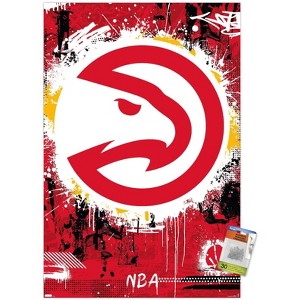 Trends International NBA Atlanta Hawks - Maximalist Logo 23 Unframed Wall Poster Prints - 1 of 4