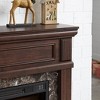 Gulches 41 in Freestand ing MDF Mantel Only Cherry 1pc No Electric Fireplace  insert  included - 3 of 4