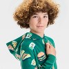 Boys' Long Sleeve Union Suit - Cat & Jack™ Green - 3 of 3