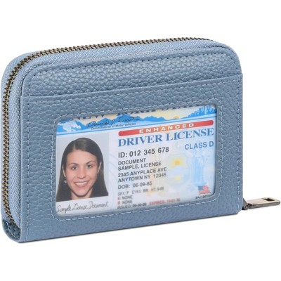 FATMOON Leather Wallet For Women - RFID Blocking Stylish & Compact Card Holder with ID Window Slim Design for Everyday Use,Travel,Work