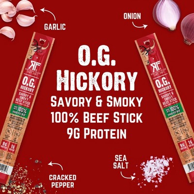 Righteous Felon Craft Jerky OG Hickory Protein Snack Beef Stick - 1oz/9ct