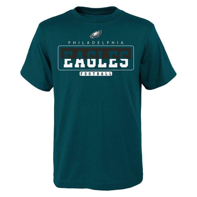 NFL Philadelphia Eagles Boys&#39; Short Sleeve Cotton T-Shirt, 1 of 2