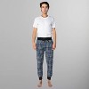 Members Only Men's Flannel Jogger Sleep Pant with Two Side Pockets - Cotton Blend Soft & Breathable Loungewear for Men - 4 of 4