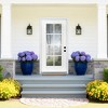 Lirago 36 x 80 Left Hand Inswing White Fiberglass Front doors with Brickmould 6-9/16" Vinyl Frame Low-E Glass - 3 of 4