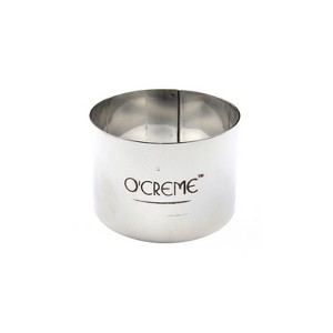 O'Creme Cake Ring, Stainless Steel, Round, 2-9/16 Inch Diameter x 1-1/2 Inch High - 1 of 3